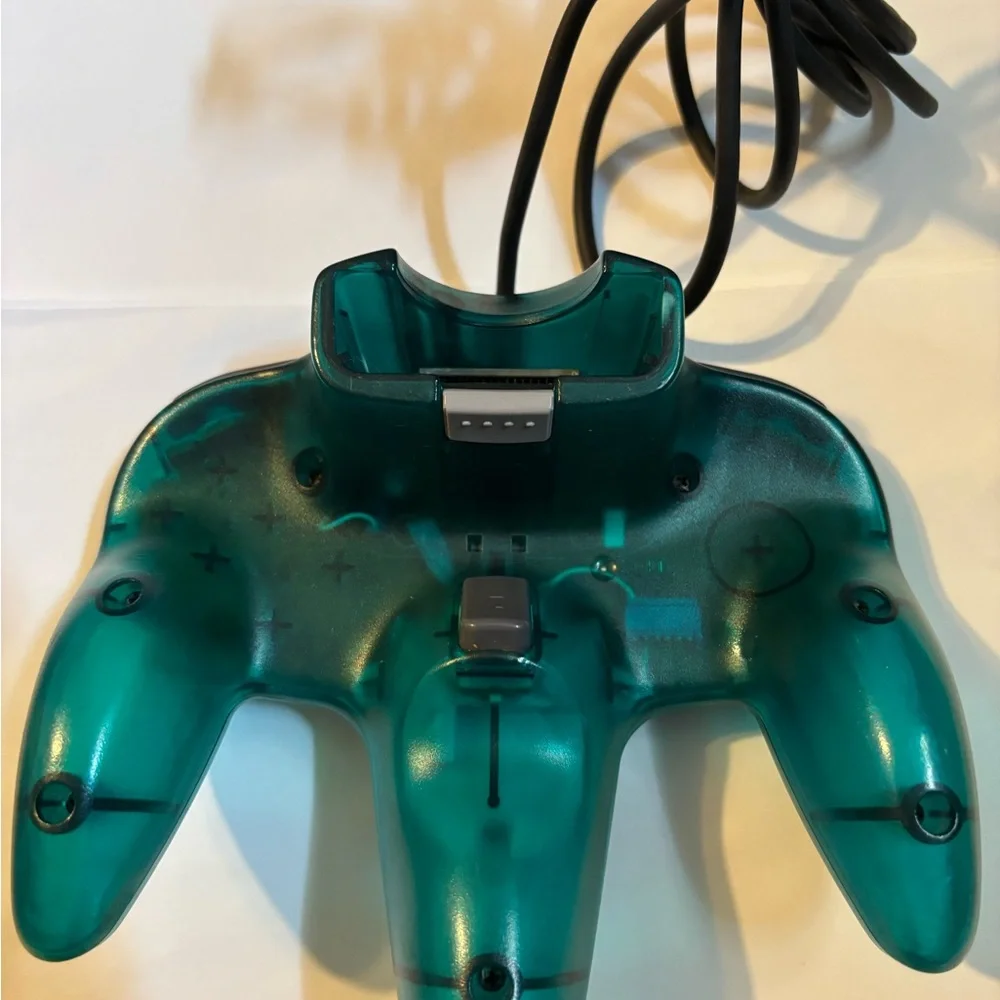Nintendo 64 Aqua Console, 2 Remotes, Power Cable, HDMI Cable Tested and Working
